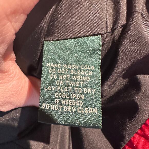 Lauren Active Ralph Lauren Quilted Vest Red Black Size 2X Sporty Warm Cozy Layer - Picture 7 of 8